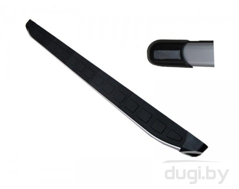 Боковые пороги (подножки) "ALYANS" для Volkswagen Caravelle T5 (длинная база) 